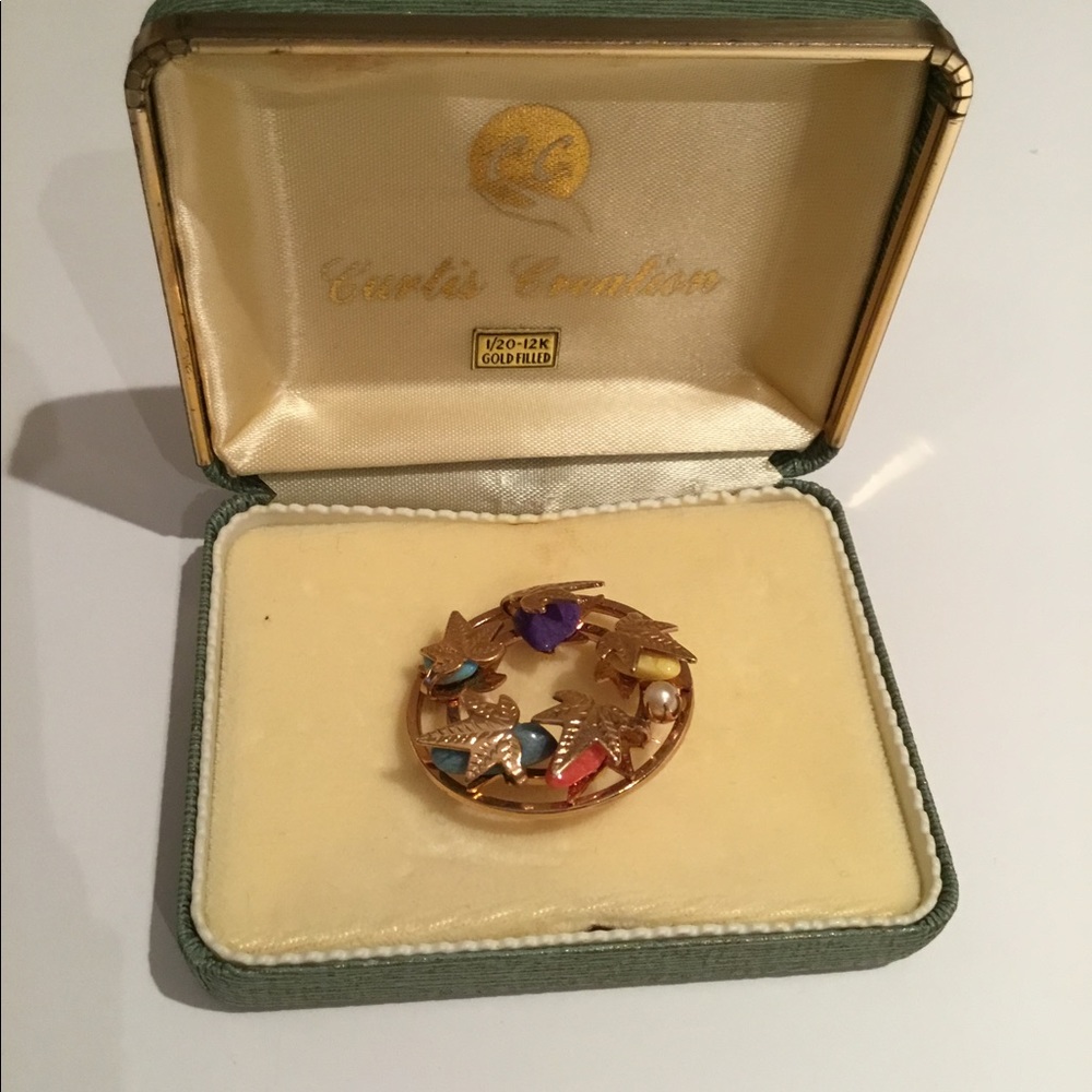 Vintage Curtis Creations Scarab Pin